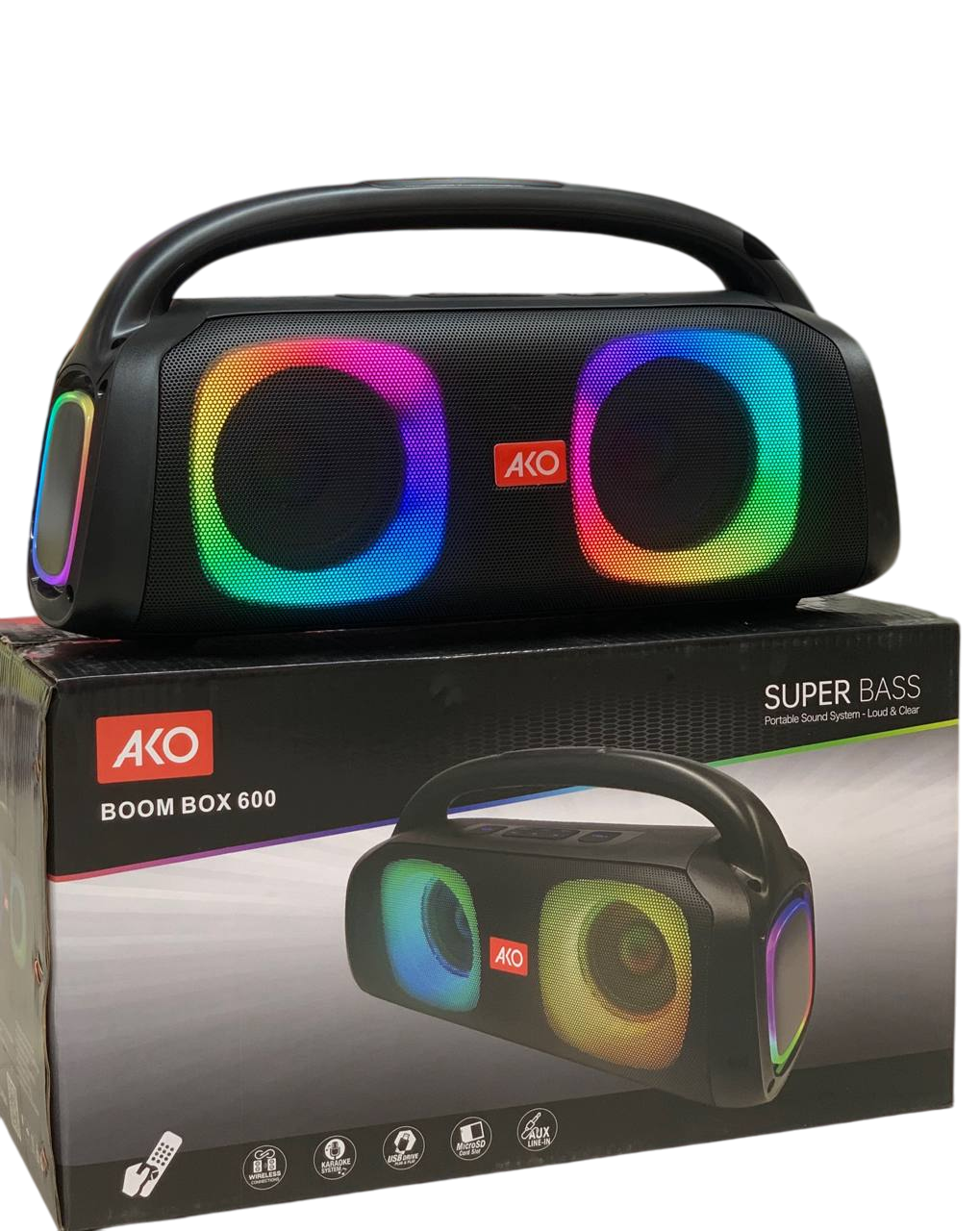 اسپیکر قابل حمل آکو مدل Boom Box 600