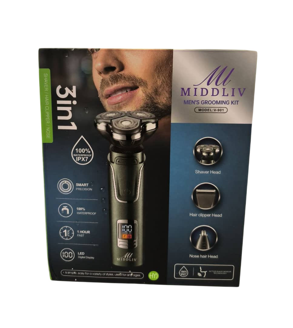 ماشین اصلاح سر و صورت و گوش و بینی میدلیو (MIDDLIV) مدل V-901